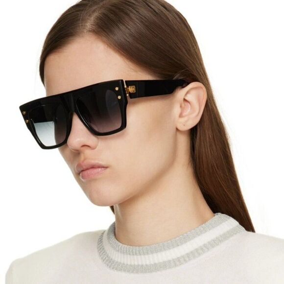 Balmain Women Sunglasses Titanium Black Gold Grey Cat Eye B-V BPS-121A-54 main image 5